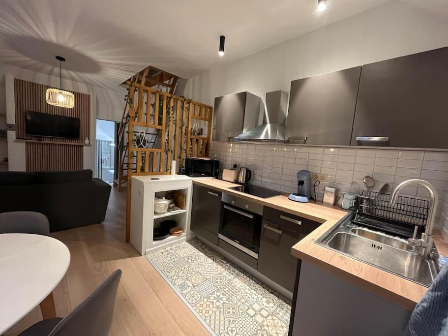 Duplex Avec Parking A 100M De La Mer 德帕内 外观 照片